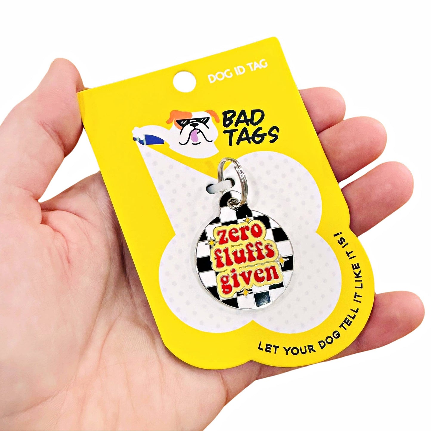 Zero Woofs Given - Dog ID Pet Tag Collar Charm Accessory