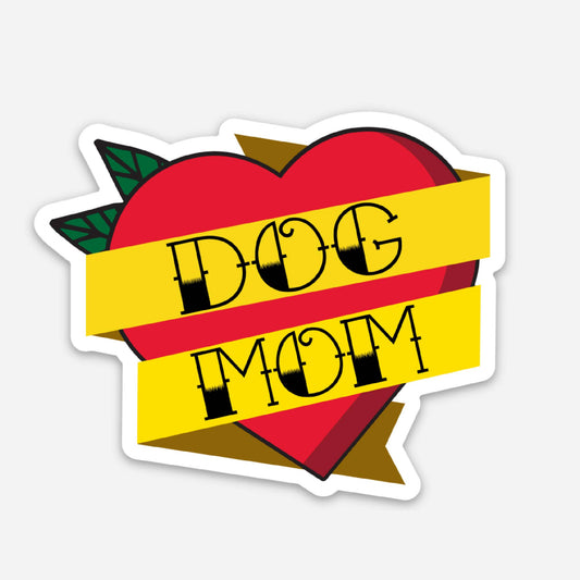 Tattoo Style Dog Mom Sticker