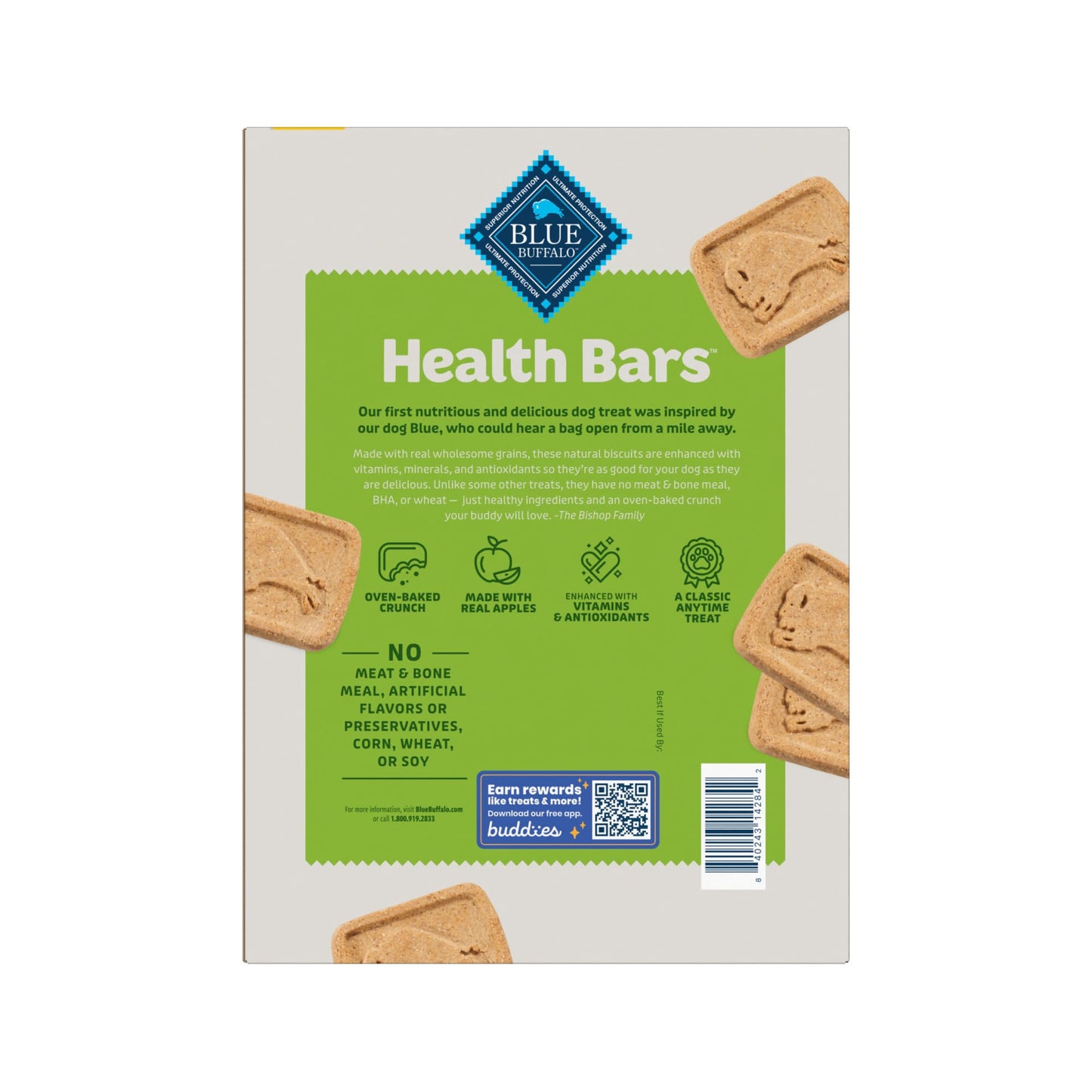 Blue Buffalo | Health Bars Natural Crunchy Dog Treats Biscuits