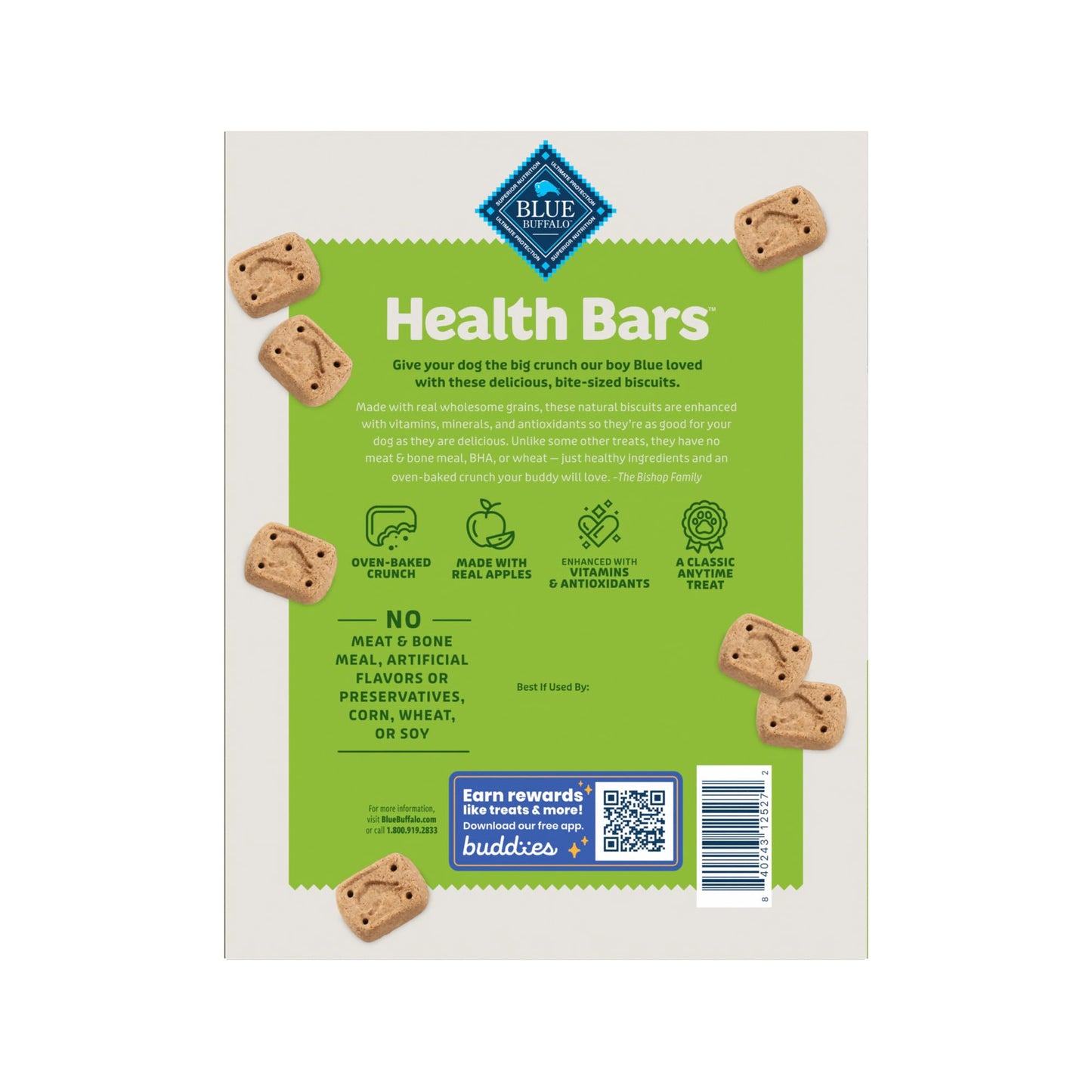 Blue Buffalo | Health Bars Natural Crunchy Dog Treats Biscuits