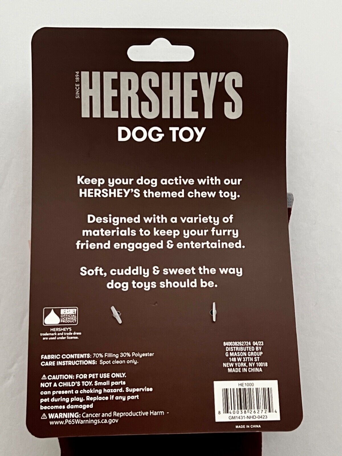 Hershey's Plush Dog Toy