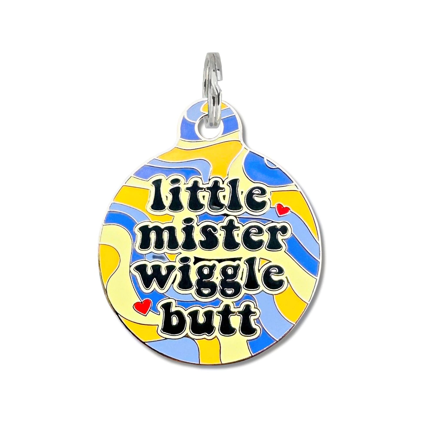 Little Mister Wiggle Butt - Pet ID Tag or Dog Collar Charm